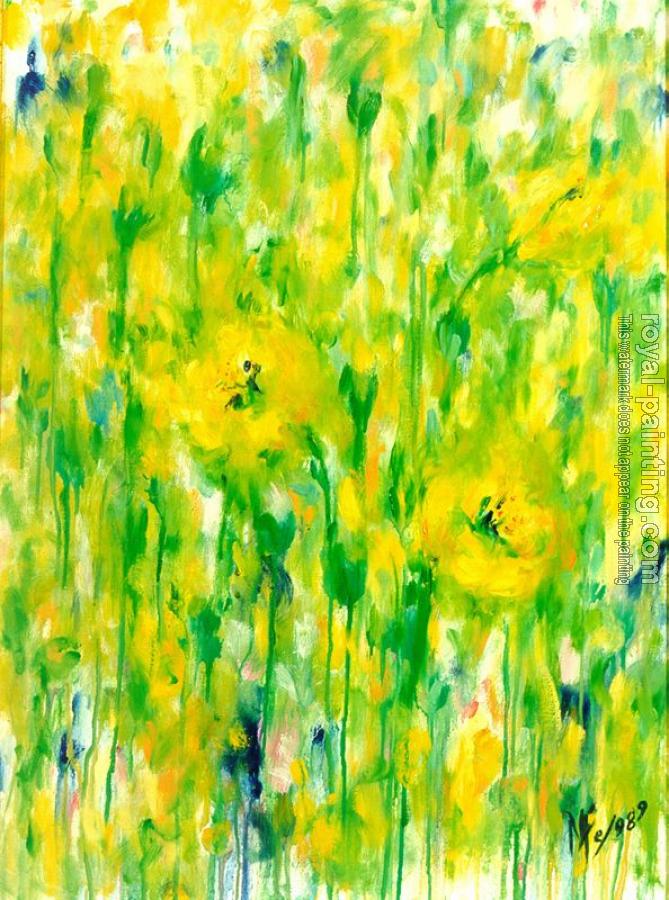 Mari Fe Romero Campo : Flores Bajo La Lluvia Mari Fe Romero Campo : Flores Bajo La Lluvia